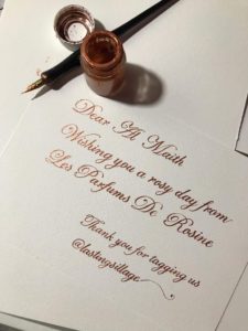 English calligraphy art